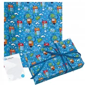 Scrapbooking - papier PREZENTOWY w ROBOTY do pakowania PREZENTÓW dla dzieci na urodziny - miniaturka - grafika 1