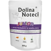 Mokra karma dla psów - Dolina Noteci Premium Junior z wątróbką z królika 300g - miniaturka - grafika 1