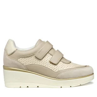 Sneakersy Geox D Ilde D55RAA 05422 C1SH6 Beżowy - Sneakersy damskie - miniaturka - grafika 1