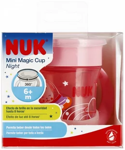NUK Kubek 160 ml 6m  Mini Magic Cup różowy - Butelki dla niemowląt - miniaturka - grafika 1