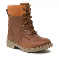 Buty dla chłopców - Kozaki Clarks Astrol Fur Gtx Gore-Tex 261686226 Brown Leather - miniaturka - grafika 1