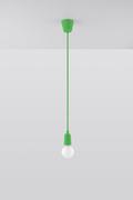 Lampy sufitowe - Sollux Lighting Lampa wisząca DIEGO 1 zielony SL.0581 - miniaturka - grafika 1