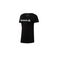 Koszulki i topy damskie - Koszulka sportowa damska Reebok Linear Read Scoop - miniaturka - grafika 1