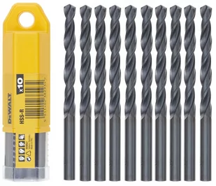 DeWalt Wiertła do metalu HSS-R DIN 338 6x93mm 10szt DT5152 - Wiertła - miniaturka - grafika 1