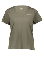Koszulki i topy damskie - Pepe Jeans Koszulka w kolorze khaki - miniaturka - grafika 1