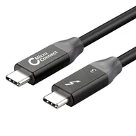 Kable USB - Kabel MicroConnect Thunderbolt 3, 0,5 M USB typu C męski/męski Szybkość przesyłania danych do 40 Gb/s, obsługuje PCI Express Gen 3 i DisplayPort 1.2 - miniaturka - grafika 1