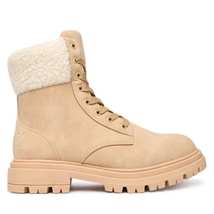 Trzewiki Calvin Klein V3A5-83125-1628500 D Beżowy - Botki damskie - miniaturka - grafika 1