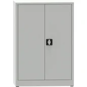 Pozostałe wyposażenie warsztatu - PARTNER B2B Warsztatowa szafa półkowa na narzędzia KOVONA JUMBO, 2 półki, spawana, 800 x 500 x 1150 mm, szara 178632 - miniaturka - grafika 1