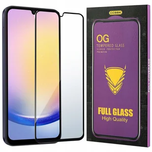 Szkło HARTOWANE 5D do Samsung Galaxy A25 5G OG PREMIUM CAŁY EKRAN PEŁNE - Szkła hartowane na telefon - miniaturka - grafika 1