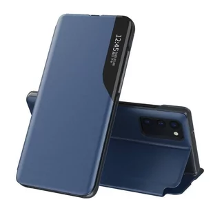 Eco Hurtel Leather View Case elegancki futerał etui z klapką i funkcją podstawki Samsung Galaxy M51 niebieski - Etui i futerały do telefonów - miniaturka - grafika 1