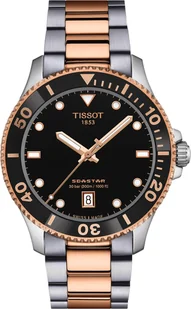 Zegarek Zegarek Tissot T120.410.22.051.01 Seastar 1000 Quartz 40mm - Zegarki męskie - miniaturka - grafika 1