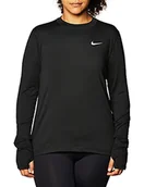 Bluzy damskie - Nike Damska bluza w NK DF Element Crew Black/Reflective Silv, XS CU3277-010 - miniaturka - grafika 1