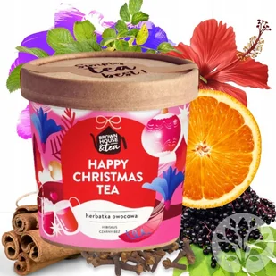 Herbata świąteczna Happy Christmas Tea bez kofeiny z hibiskusem Brown House - Herbata - miniaturka - grafika 1