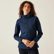 Kurtki i kamizelki sportowe damskie - Regatta Professional Damski softshell z kapturem Venturer Granatowy, Rozmiar: 46 - miniaturka - grafika 1