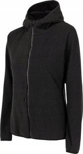 Damska bluza polarowa polar 4F z kapturem FLEF291 20S czarny XL - Bluzy damskie - miniaturka - grafika 1