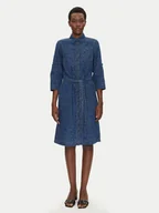 Sukienki - Olsen Sukienka jeansowa 13002015 Granatowy Regular Fit - miniaturka - grafika 1