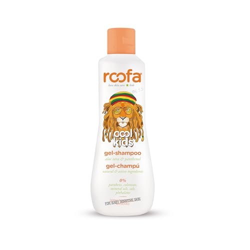 Żel szampon dla dzieci COOL KIDS, 300 ml - Roofa Hiszpania - 96,5% naturalny z aloesem i pantenolem, aromat do sorbetu gruszkowego