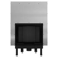 Kominki wolnostojące - Kratki.pl Marek Bal Kominek powietrzny stalowy NADIA 10 kW  200 Gilotyna Black NADIA/10/G/BLACK - miniaturka - grafika 1