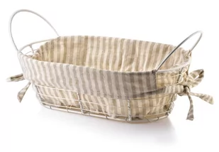 WILL koszyk metalowy 25x15x8/28x15x11,5cm beżowy - Kosze wiklinowe - miniaturka - grafika 1