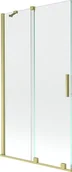 Parawany nawannowe - Mexen Velar parawan nawannowy 2-skrzydłowy przesuwny 100 x 150 cm, transparent, złoty szczotkowany - 896-100-000-01-55 - miniaturka - grafika 1