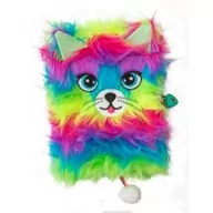 Przybory szkolne - St. Majewski Pamiętnik z kłódką A5/96K Włochacz MLF Rainbow Cat - miniaturka - grafika 1