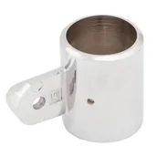 Haki, szakle i karabinki - Uchwyt jednostronny Ø32 chrom - miniaturka - grafika 1