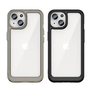 Wzmocnione etui z elastyczną ramką do iPhone 15 Plus Outer Space - czerwone - Etui i futerały do telefonów - miniaturka - grafika 3