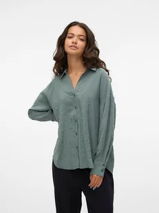 Vero Moda Koszula w kolorze niebieskoszarym - Bluzki damskie - miniaturka - grafika 1