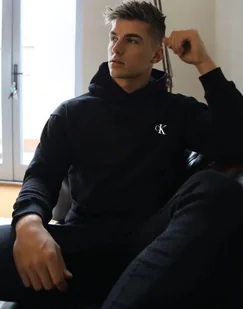 ﻿Bluza z kapturem CALVIN KLEIN, NA PREZENT ŚWIĄTECZNY DLA NIEGO rozmiar S - Bluzy męskie - miniaturka - grafika 1