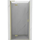 Ścianki i drzwi prysznicowe - Mexen Mist-H L drzwi prysznicowe uchylne lewe 75 cm, transparent, złote szczotkowane - 8A5L-075-000-55-00-L - miniaturka - grafika 1