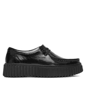 Półbuty damskie - Półbuty Clarks Torhill Bee 26179111 Czarny - miniaturka - grafika 1