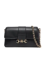 Torebki damskie - Tommy Hilfiger Torebka Heritage Leather Crossover AW0AW17212 Czarny - miniaturka - grafika 1