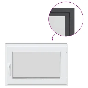 vidaXL Okno piwniczne RISOR 60x100 cm uchylno-rozwierne DIN prawe - Tablice i flipcharty - miniaturka - grafika 1