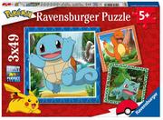 Puzzle - Ravensburger, Puzzle dla dzieci 2D Pokemony 3x49 elementów 5586 - miniaturka - grafika 1