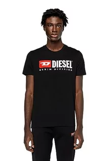 Koszulki męskie - Diesel T-diegor-DIV T-Shirt Koszulka męska, Czarny Czarny, XS - grafika 1