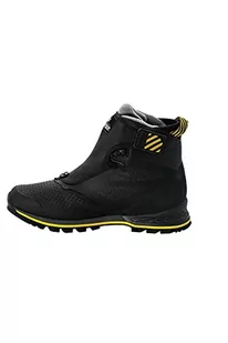 Jack Wolfskin Męskie buty trekkingowe 1995 Series Texapore Mid M, Black Burly Yellow Xt, 42 EU - Buty trekkingowe męskie - miniaturka - grafika 1