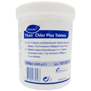Tabletki do dezynfekcji Titan Chlor Plus Tablets 200 szt - Akcesoria do basenów - miniaturka - grafika 1