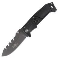Noże - Nóż składany MFH Fox Outdoor 23,5 cm Black - miniaturka - grafika 1