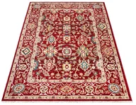 Dywany - Prostokątny czerwony dywan z frędzlami B5-M05 - miniaturka - grafika 1