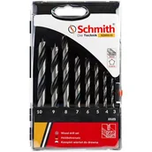 Wiertła - Schmith Komplet Wierteł Do Drewna 3-10mm 8szt. 18065 - miniaturka - grafika 1