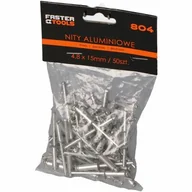 Nity - Nity aluminiowe 4,8 x 15 mm 50 sztuk FASTER TOOLS - miniaturka - grafika 1