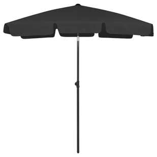 VidaXL Parasol plażowy, czarny, 180x120 cm 314725 VidaXL - Parasole ogrodowe - miniaturka - grafika 9