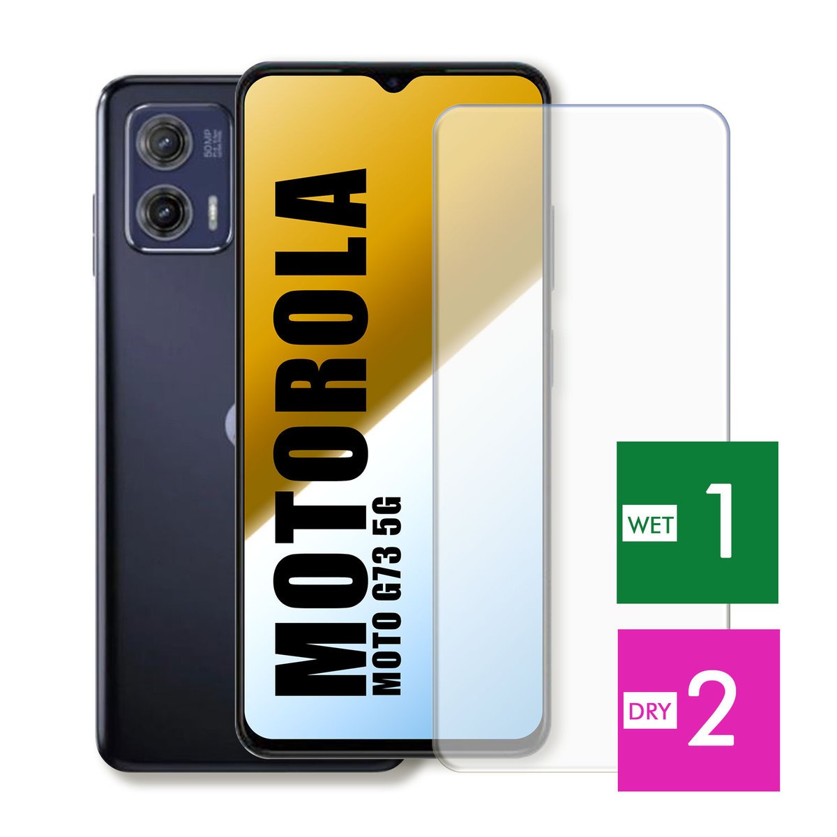 WZMOCNIONE SZKŁO DO MOTOROLA MOTO G73 5G SZYBKA HARTOWANE 9H JAKOŚĆ