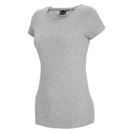 Koszulki i topy damskie - 4F, T-Shirt damski, NOSH4-TSD001 27M, szary, rozmiar XS - miniaturka - grafika 1