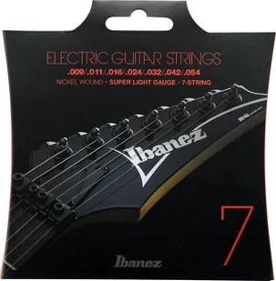 Ibanez IEGS7 komplet 7 strun Super Light do gitary elektrycznej - Struny gitarowe  - miniaturka - grafika 1