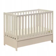 Łóżeczka i kojce - Łóżeczko JANEK KASZMIR tapczanik szuflada gryzaki szerokie szczeble - miniaturka - grafika 1