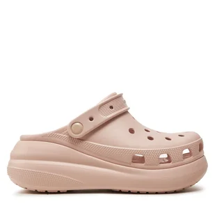 Klapki Crocs Classic Crush Clog 207521 Różowy - Klapki i japonki damskie - miniaturka - grafika 1