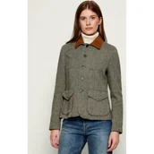 Kurtki damskie - POLO RALPH LAUREN Wełniana kurtka | Slim Fit | zamsz - miniaturka - grafika 1