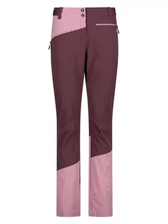 Spodnie sportowe damskie - CMP Spodnie funkcyjne w kolorze bordowo-jasnoróżowym - grafika 1