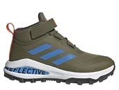 Buty dla dziewczynek - Buty dziecięce adidas FortaRun Atr El K Oliwkowe - miniaturka - grafika 1